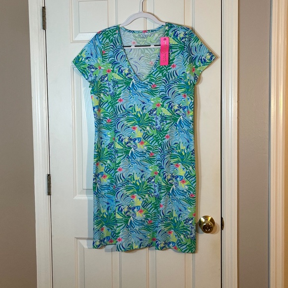 NWT Lilly Pulitzer V-neck Dress in Multi Via Parigi - Picture 4 of 4